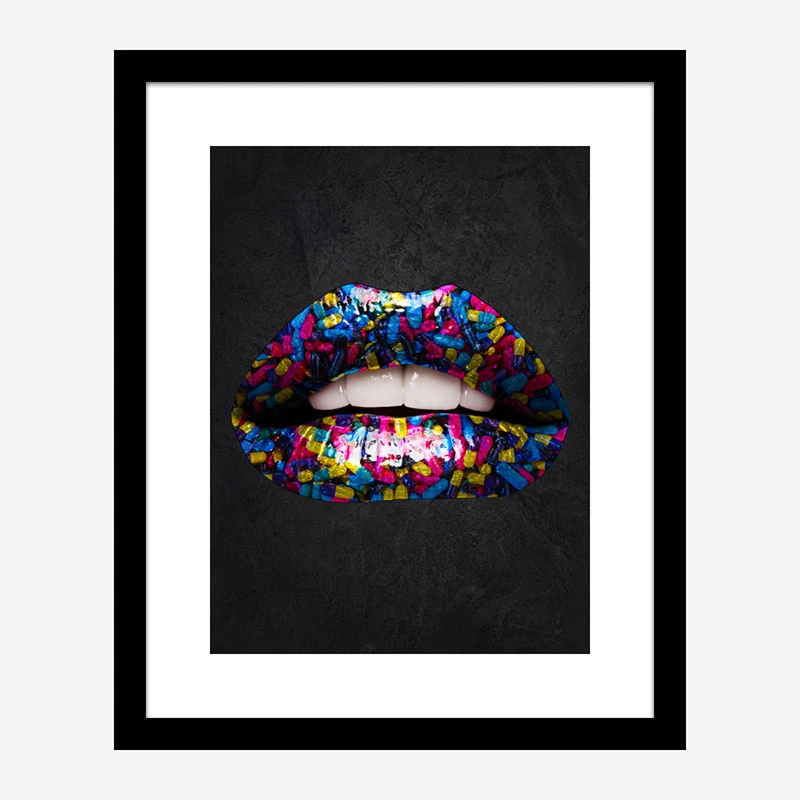 Pill Lips Art Print