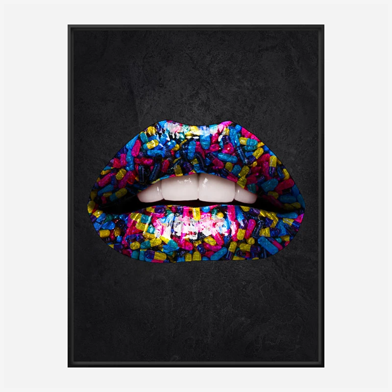 Pill Lips Art Print