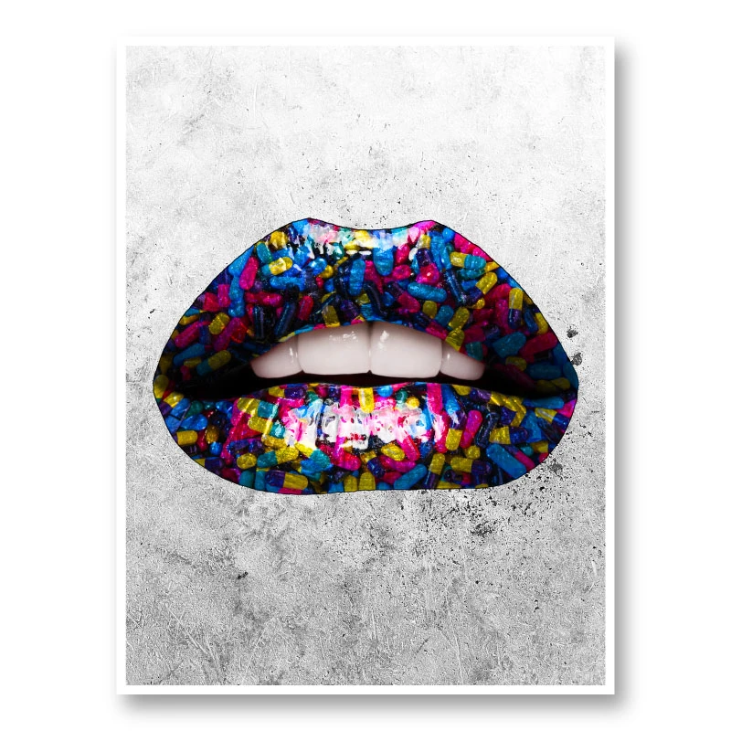 Pill Lips 2 Art Print