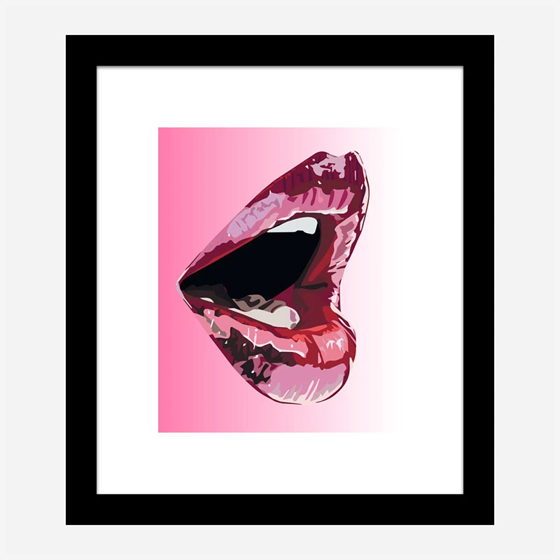 Big Mouth Lips Art Print