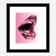 Big Mouth Lips Art Print