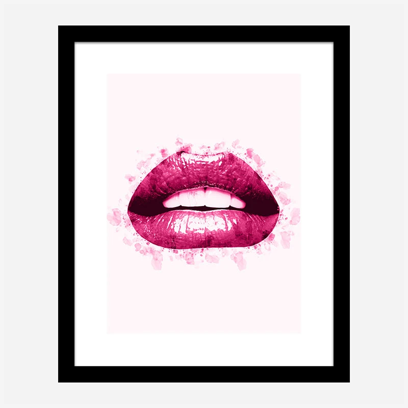 Pink Lips Art Print