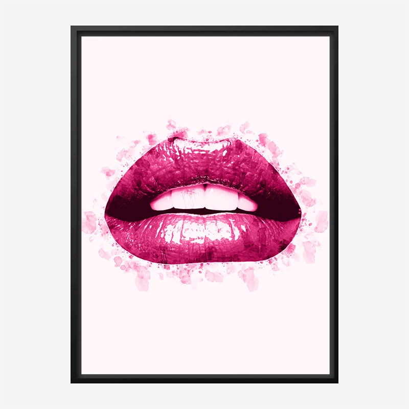 Pink Lips Art Print