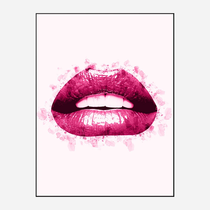 Pink Lips Art Print