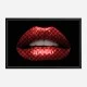 Gucci Red Lips Wall Art