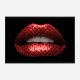 Gucci Red Lips Wall Art