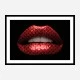 Gucci Red Lips Wall Art