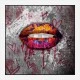 Graffiti Lips Art Print