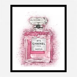 Pink Chanel No 5 Art Print