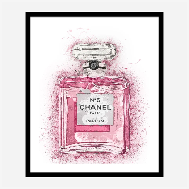 Pink Chanel No 5 Art Print