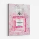 Pink Chanel No 5 Abstract Art Print