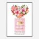 Donna Rosa Perfume Heart Flowers Art Print