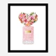 Donna Rosa Perfume Heart Flowers Art Print