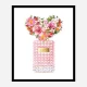 Donna Rosa Perfume Heart Flowers Art Print