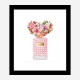 Donna Rosa Perfume Heart Flowers Art Print