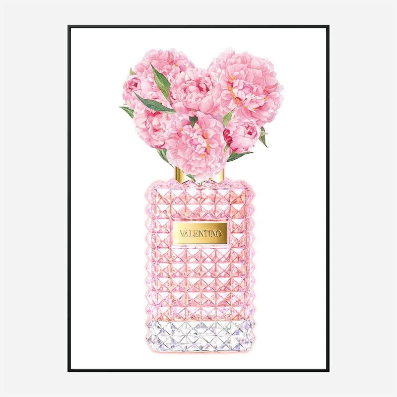 Donna Rosa Perfume Pink Art Print