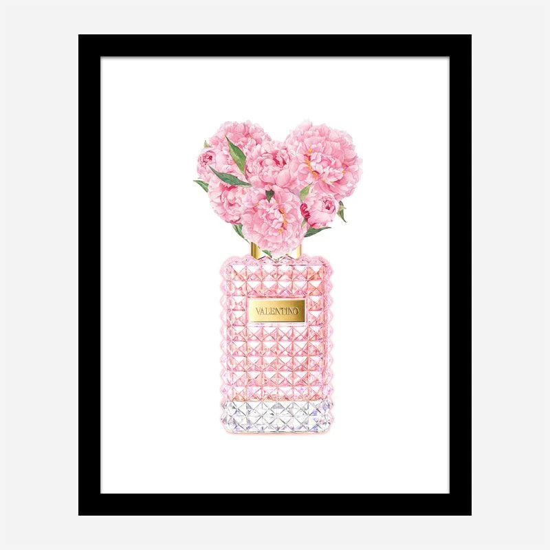 Donna Rosa Perfume Pink Art Print