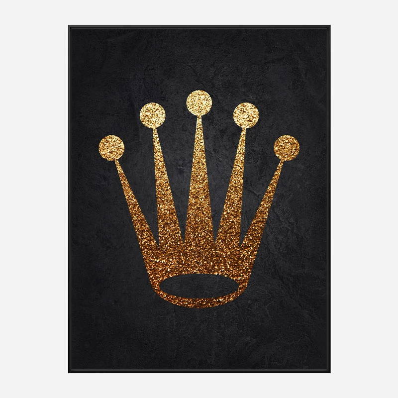 Rolex Gold Logo Wall Art