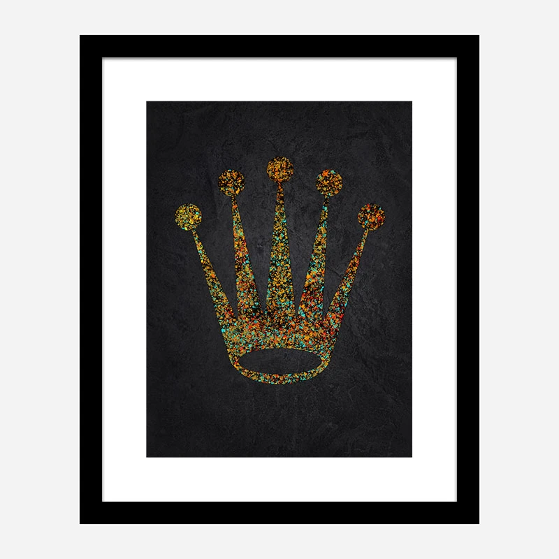 Rolex Splatter Logo Wall Art