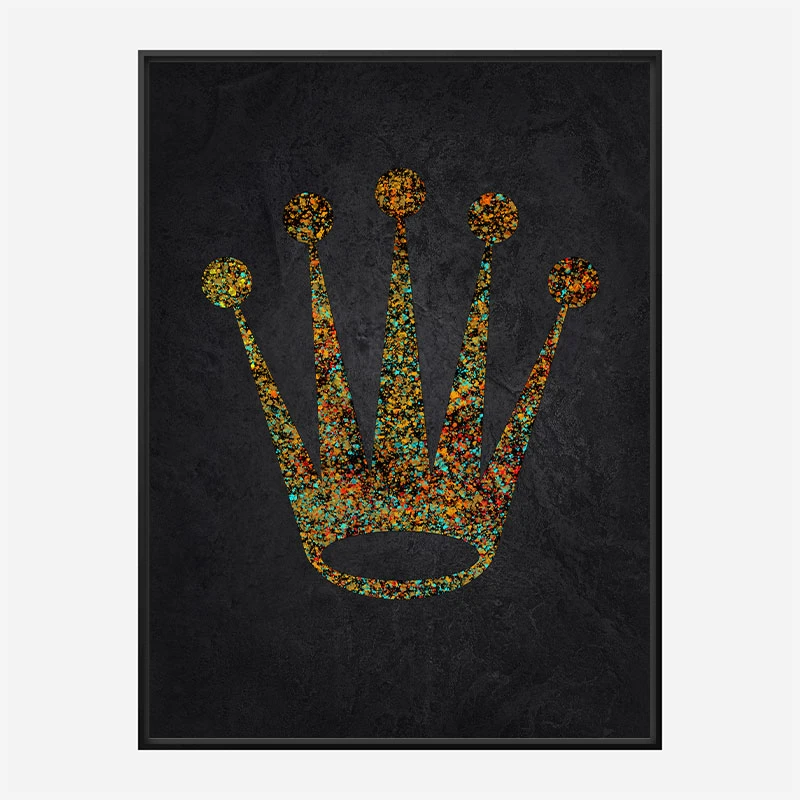 Rolex Splatter Logo Wall Art