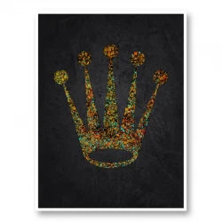 Rolex Splatter Logo Wall Art