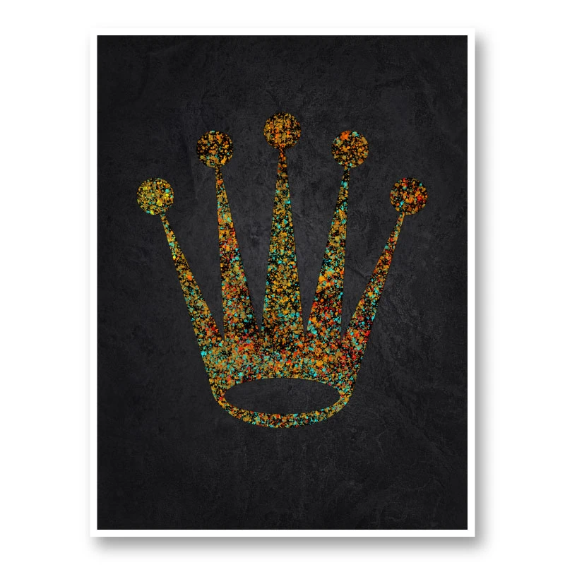 Rolex Splatter Logo Wall Art
