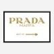 Prada Marfa Gold Sign Wall Art