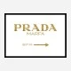 Prada Marfa Gold Sign Wall Art