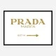 Prada Marfa Gold Sign Wall Art