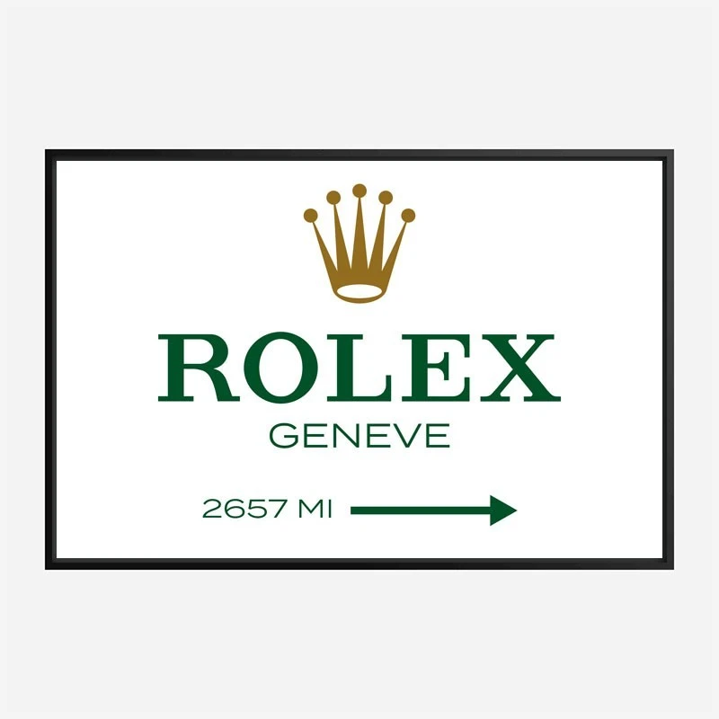 Rolex Sign Wall Art
