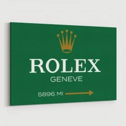 Rolex Green Sign Wall Art