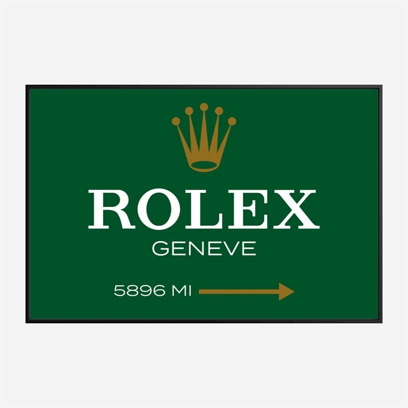 Rolex Green Sign Wall Art