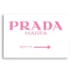Prada Marfa Pink Sign Wall Art