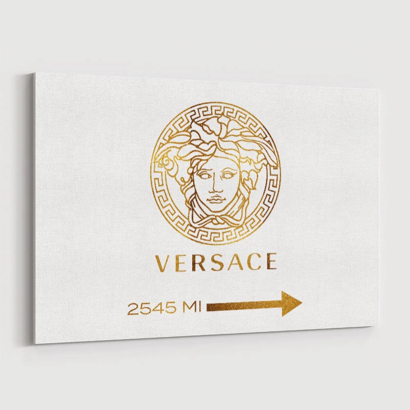 Versace Gold Sign Wall Art