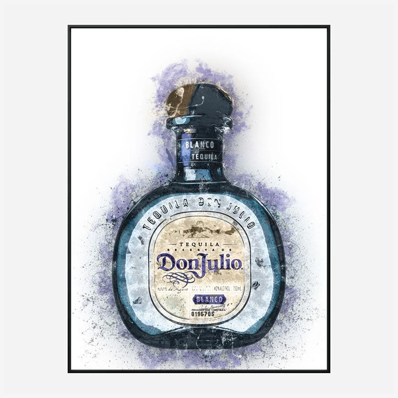 Don Julio Blanco Tequila Abstract Art Print