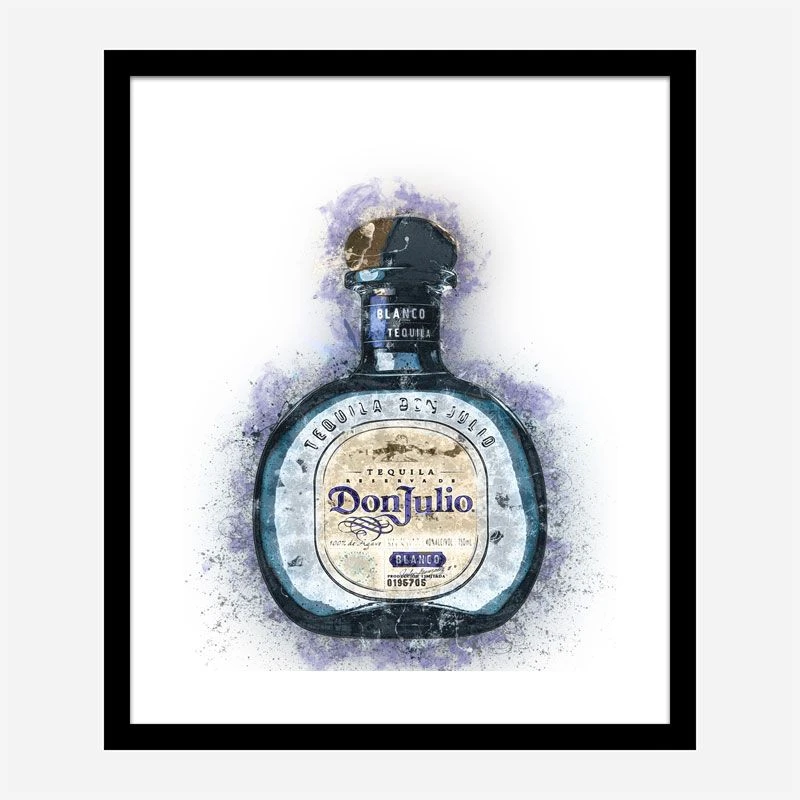 Don Julio Blanco Tequila Abstract Art Print