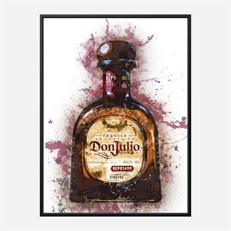 Don Julio Reposado Tequila Abstract Art Print