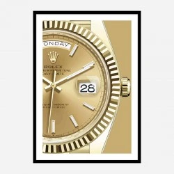 Day Date Gold Close Art Print