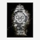 Rolex Daytona Watch Splatter Art Print
