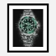 Rolex Hulk Abstract Art Print