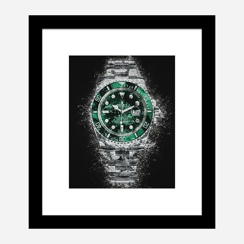 Rolex Hulk Abstract Art Print