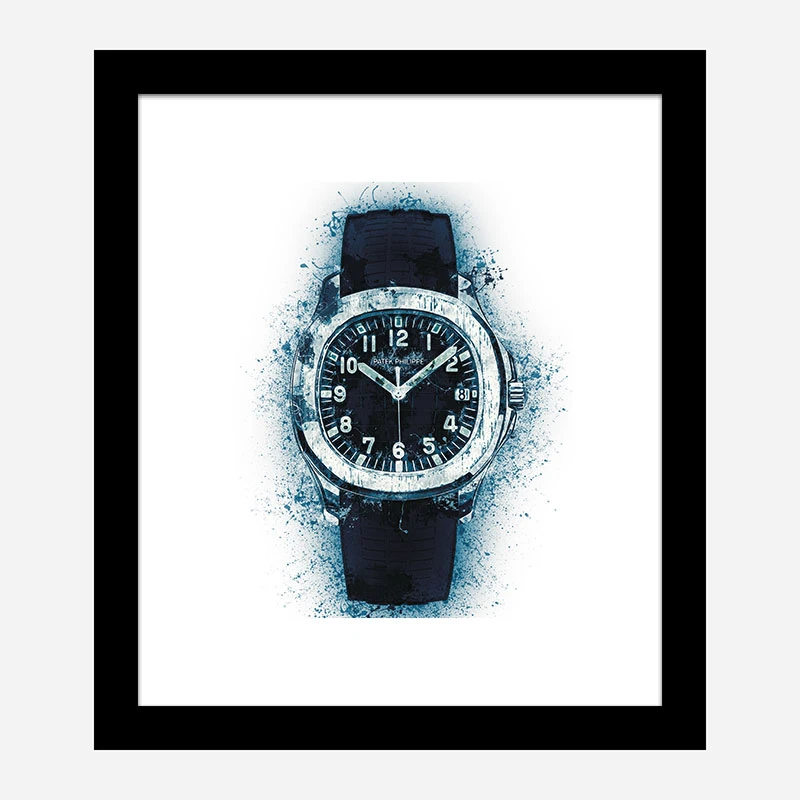 Patek Aquanaut Blue Abstract Art Print