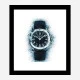 Patek Aquanaut Blue Abstract Art Print