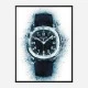 Patek Aquanaut Blue Abstract Art Print