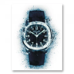 Patek Aquanaut Blue Abstract Art Print