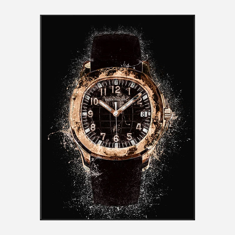 Patek Aquanaut Gold Abstract Art Print
