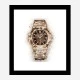 Patek Nautilus Gold Abstract Art Print