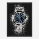 Patek Nautilus On Black Abstract Art Print