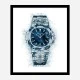 Patek Nautilus Blue Abstract Art Print