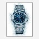 Patek Nautilus Blue Abstract Art Print